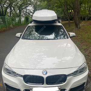 BMW F30 툴레 루프박스 + 가로바