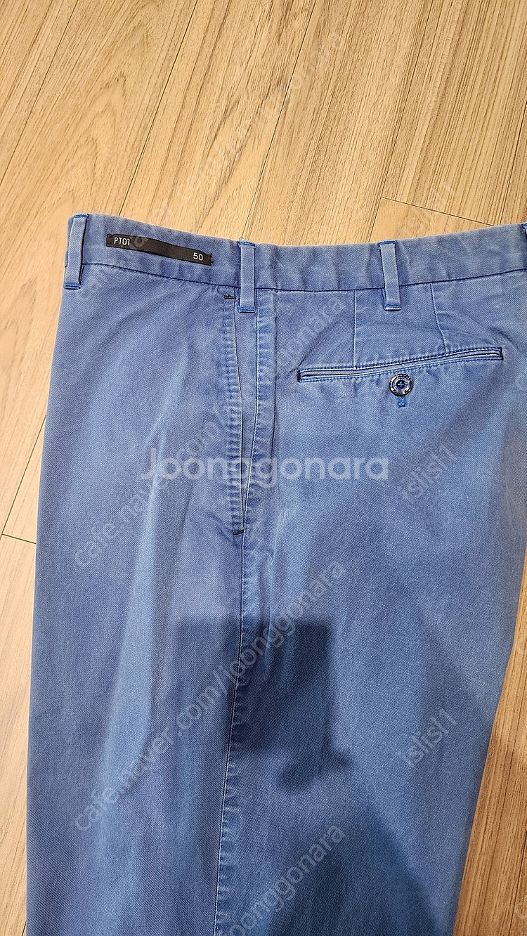 PT01 스트레치 워시드 블루 치노팬츠 50--3