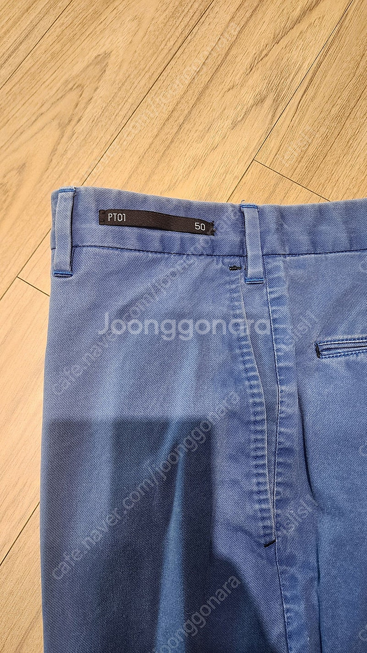 PT01 스트레치 워시드 블루 치노팬츠 50--5
