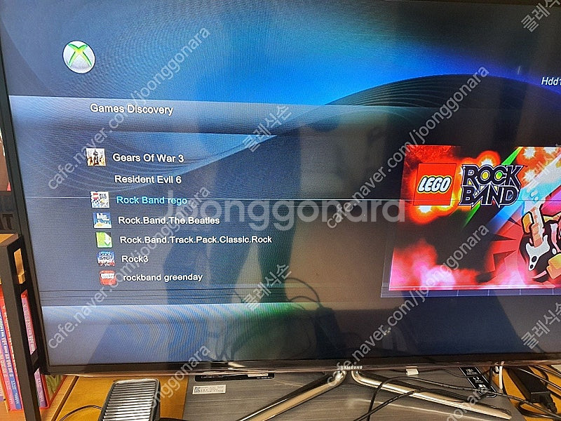 xbox 360, 락밴드 3외 드럼에 연결해서 사용 가...--3