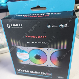 리안리 UNI FAN SL-INF 120 RGB (1PACK-화이트) 리버스팬 판매합니다