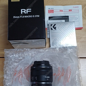 캐논 rf 35mm f1.8 단렌즈 신품급. 창원.