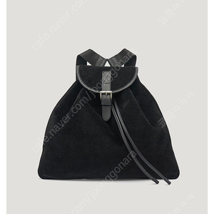 파르벵 벨로아 백팩 VELOUR TRIANGLE BACKPACK_BLAC