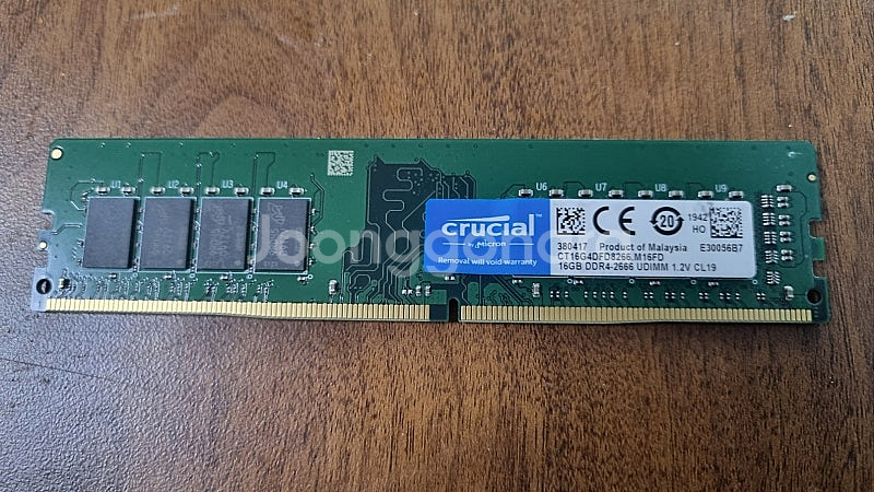 crucial ddr4 pc4-2666 16g 램 수량...--0