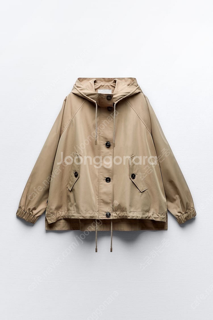 zara 자라 버튼 크롭 파카 트렌치 코트 새상품--5