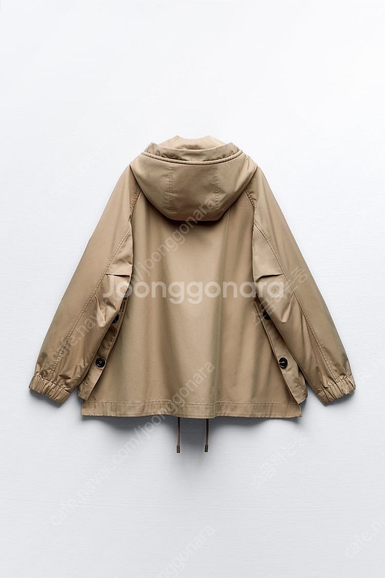 zara 자라 버튼 크롭 파카 트렌치 코트 새상품--6
