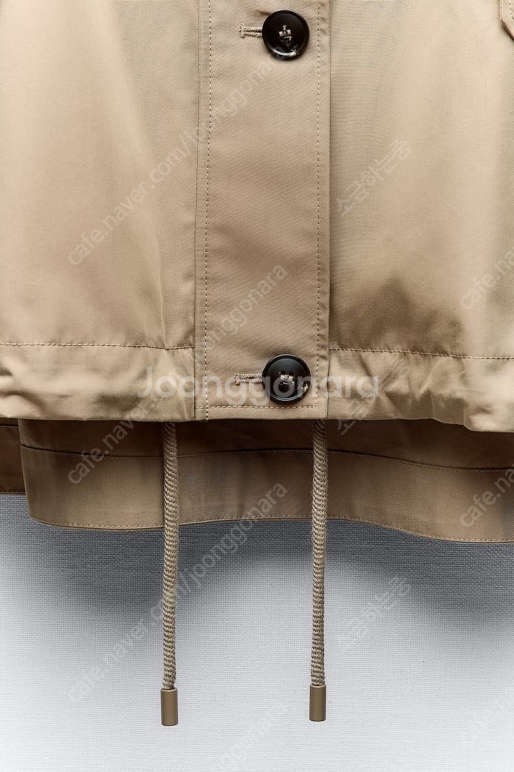 zara 자라 버튼 크롭 파카 트렌치 코트 새상품--9