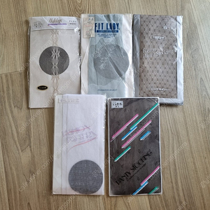 일본수입 칼라 패션 패턴 팬티스티킹 5장일괄