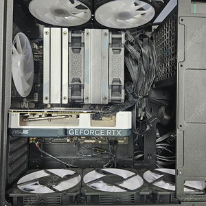 ASUS DUAL RTX4060TI O8G 그래픽카드 화이트