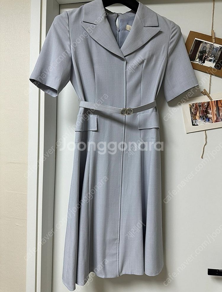 바이린샵 린 빅카라 원피스 LGOPMG9800 하늘색--2
