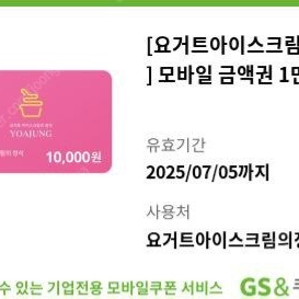 [요거트아이스크림의정석] 모바일 금액권 1만원권
