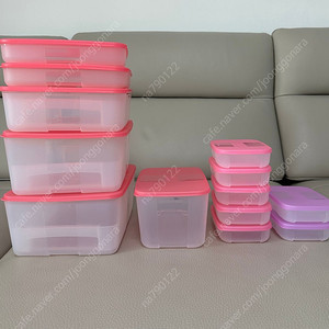 타파웨어 펭귄 로즈 냉동 용기(새상품)
