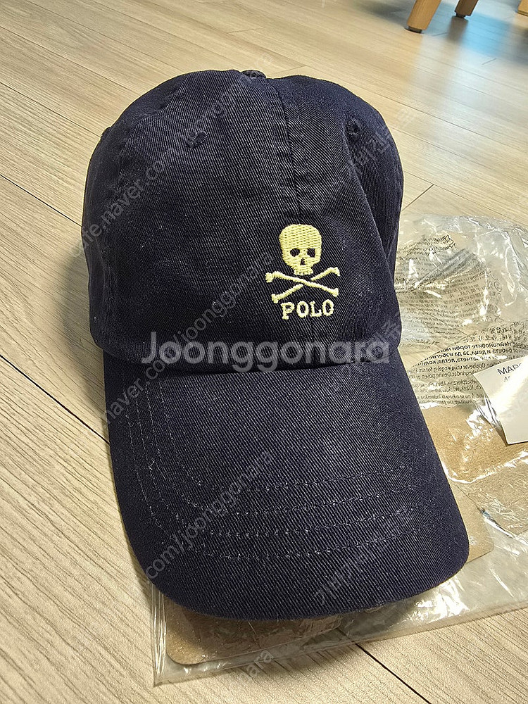 폴로 스컬 치노 볼캡 - 네이비--0