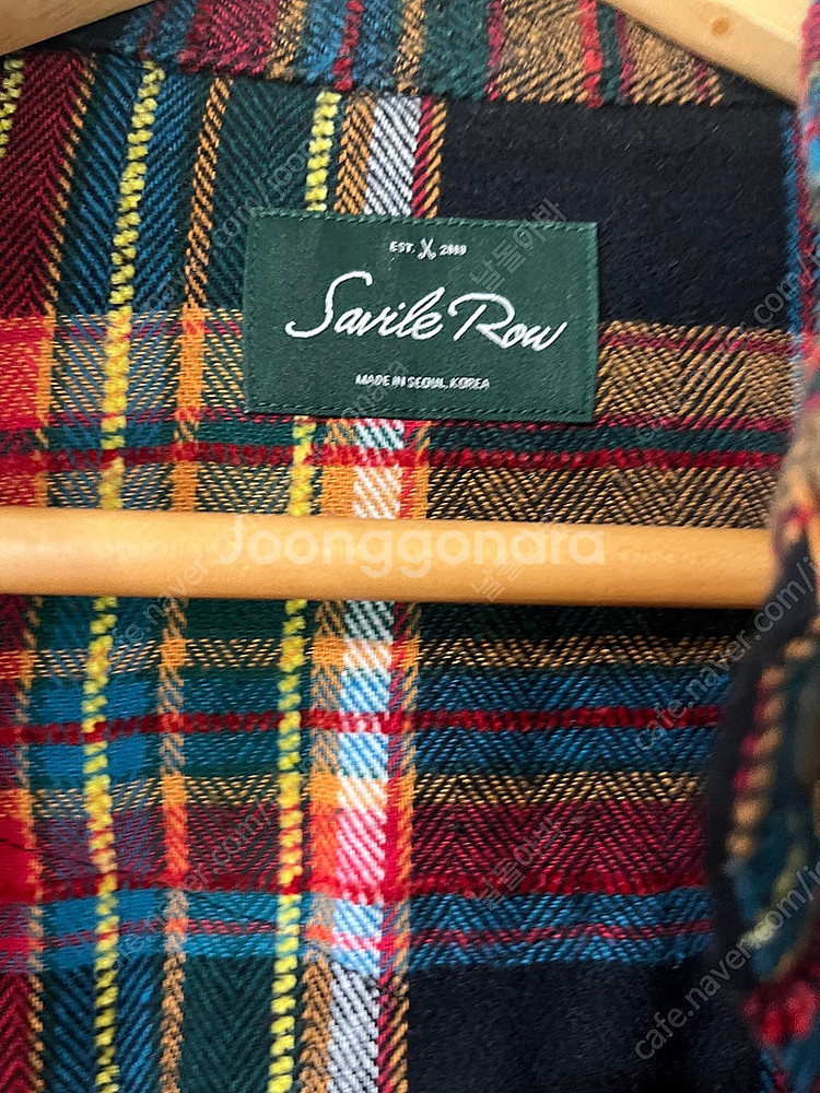 새빌로우 체크셔츠 팝니다--1