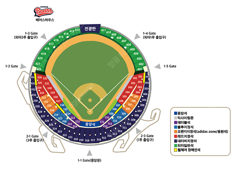 5/6 두산 vs LG 1루 오렌지 3루 오렌지 엘지 연석 이주은 치어리더
