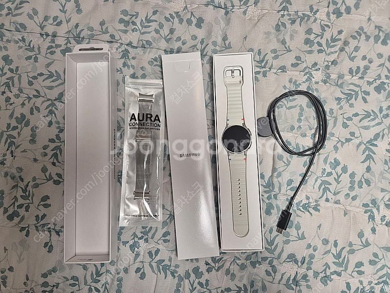 갤럭시워치7 40MM 블루투스 40미리 WIFI 크림색...--1