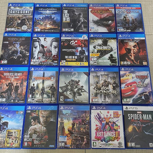 PS5 스파이더맨 마일즈 모랄레스, PS4 갓오브워, 용과같이, 디비전, PES2021, 철권7, 포아너, 진삼국무쌍, 위쳐3 고티 알시디, 콜오브듀티 인피니티워페어, 카3, 라스