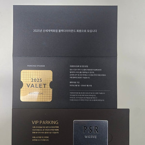 갤러리아(PSR화이트),신세계(블랙다이아) VIP발렛 및 라운지
