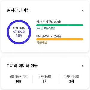 sk데이터 2기가