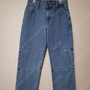 [디키즈] 더블니 85283 루즈핏 데님팬츠 Light Denim