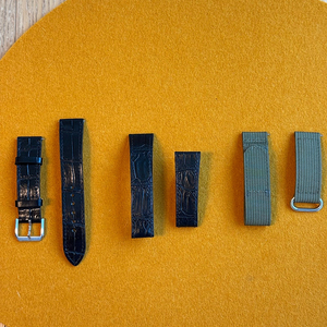 스트랩 3종 판매 (악어가죽 20mm, 까르띠에 탱크 솔로 라지 전용 20.5mm, 투피스 나토)