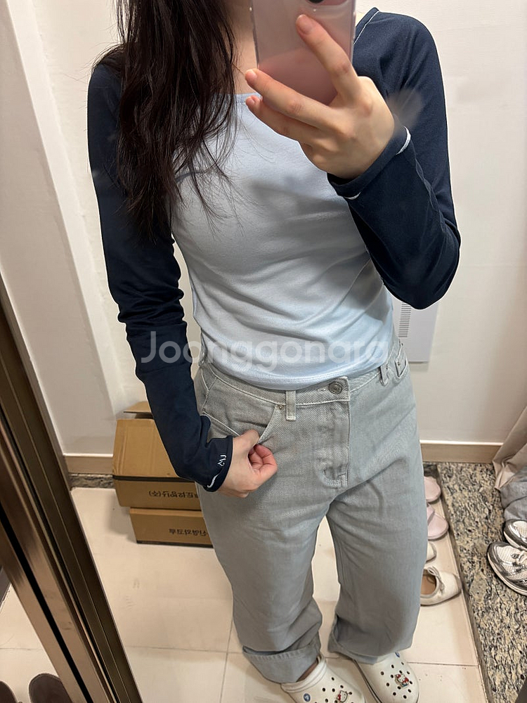 윤슬샵 assort 티셔츠 (sky)--4