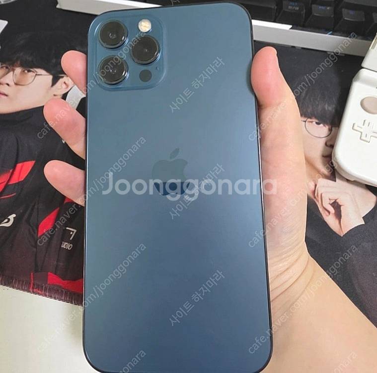 아이폰12 pro max 256 퍼시픽 블루 팔아요--4