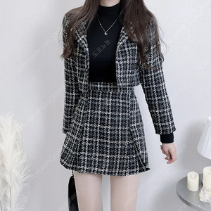 에이블리 조이어블 트위드 투피스