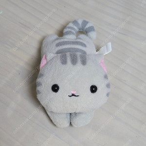 고전 빈티지 회색 고양이 인형