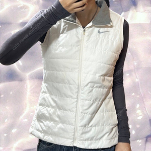 나이키 골프 패딩 조끼 베스트 화이트 M