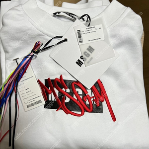 MSGM 뉴 박스로고 맨투맨 XL 팝니다