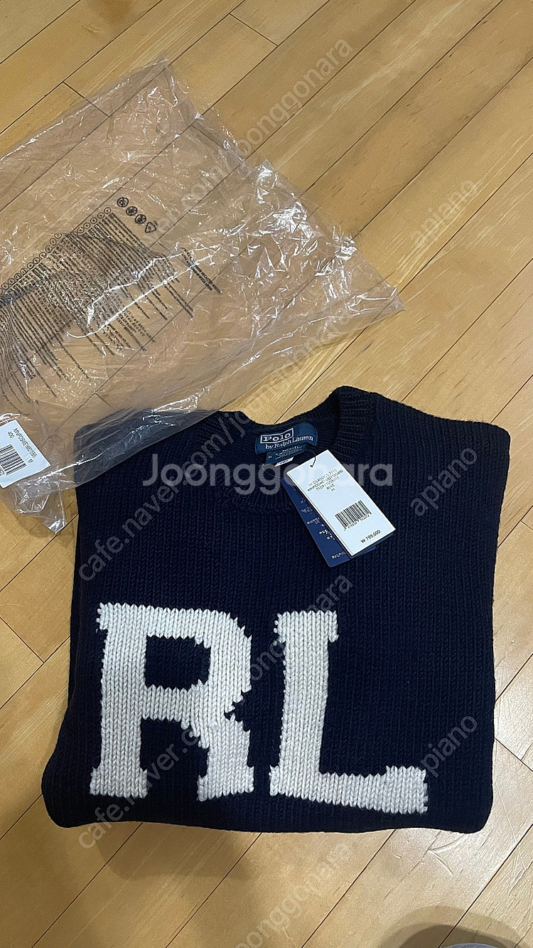 폴로 랄프로렌 니트 스웨터 인타르시아 니트 RL 울 스...--1