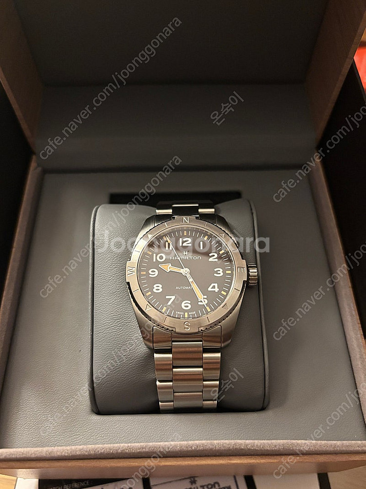 해밀턴 카키필드 익스패디션 검판 37mm--3