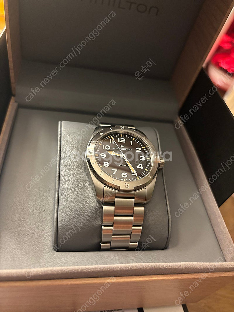 해밀턴 카키필드 익스패디션 검판 37mm--5