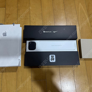 애플워치7 gps 45mm 나이키에디션 미드나이트 알루미늄 리퍼 미개봉 (워런티 7월 30일까지)