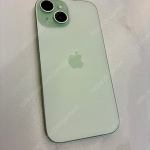 애플(Apple) 아이폰 15 자급제 128GB 그린 새제품급 배터리효율 100