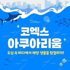 롯데, 코엑스 아쿠아리움 모바일 티켓 판매합니다. 5월 말까지, 당일 사용 가능, 주중 주말 사용가능