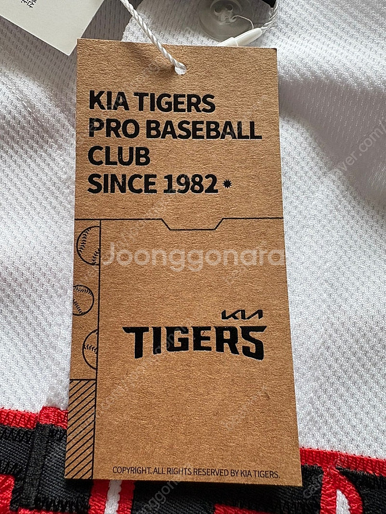 KIA 타이거즈 23 어센틱 홈 유니폼 95(M) + ...--4