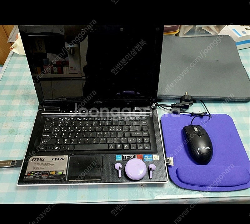 i5 노트북 팝니다 SSD하드 램 8기가 ,무선이어폰등...--5