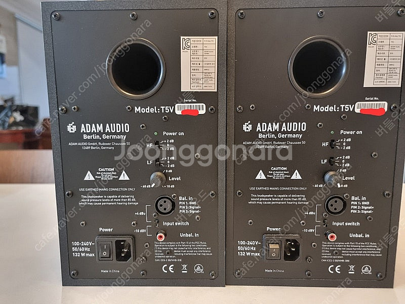 ADAM AUDIO T5V 모니터링 스피커 1조(2통)--1