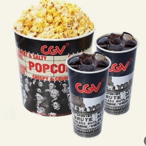 cgv 더블/라지 콤보 (팝콘+탄산) 50% 할인 쿠폰 팝니다 장당 2500원