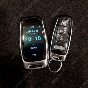 아우디 SUV Q3, Q4, Q5, Q6, Q7, Q8 모든연식 자동차키를 최신 고급형 AUDI 타입 LCD 액정 디스플레이키로 업그레이드 개조 스페어키 예비키 여분키로 추가 제작