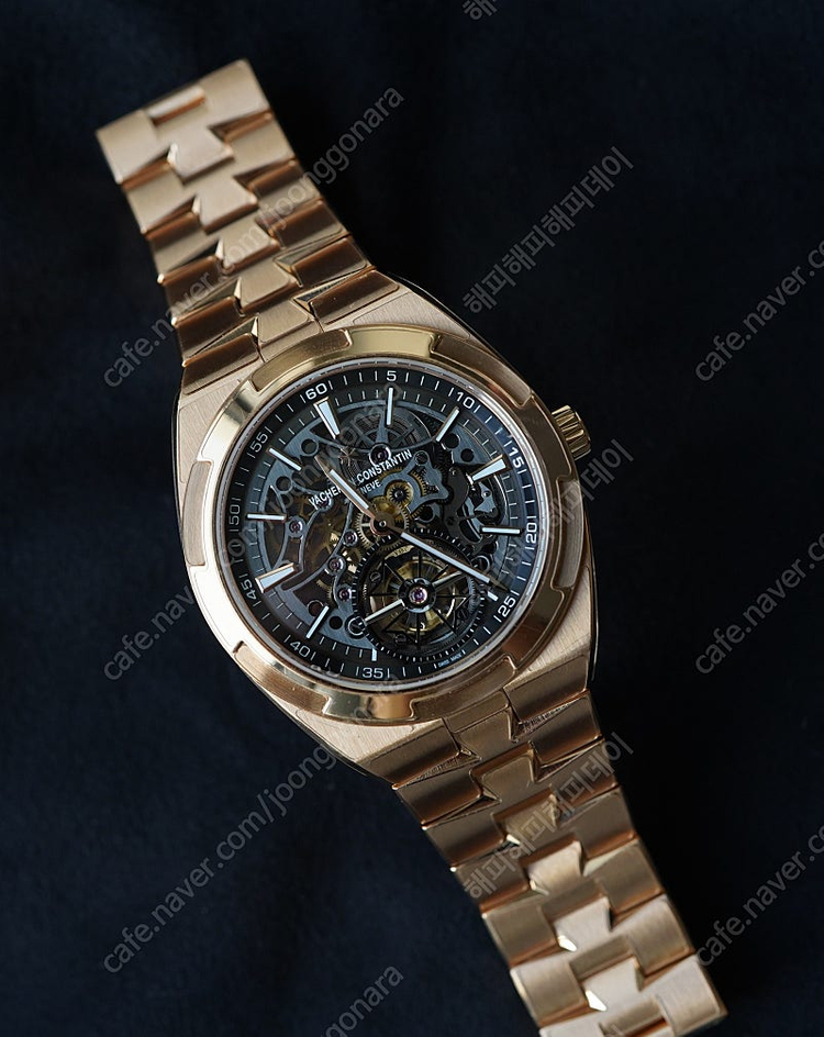 바쉐론 콘스탄틴 오버시즈 투르비용 스켈레톤 18k 로즈골드 이미지
