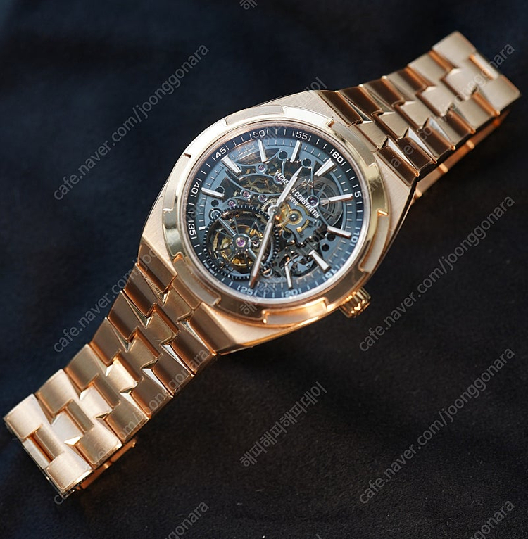 바쉐론 콘스탄틴 오버시즈 투르비용 스켈레톤 18k 로즈골드 이미지