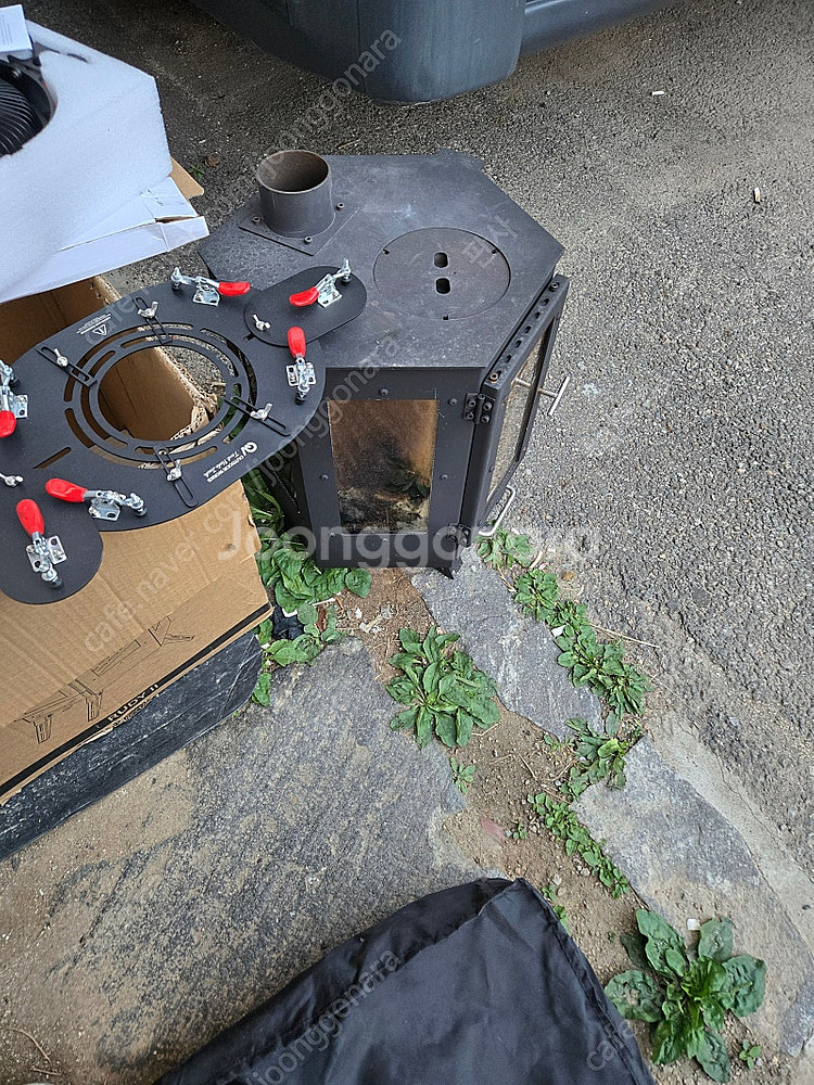 캠핑 화목 난로 팝니다 셋트--1