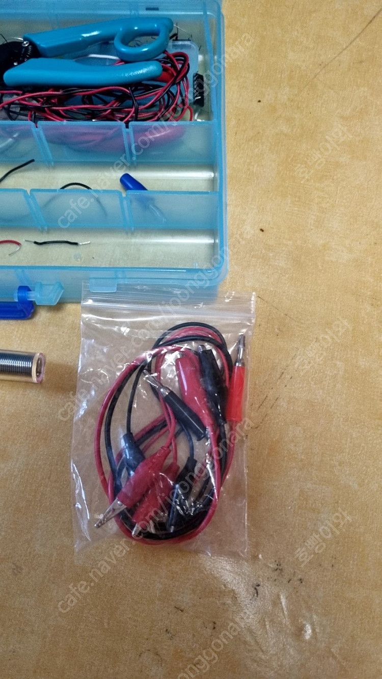 전자실험 세트 브레드보드 빵판 악어케이블 니퍼--6