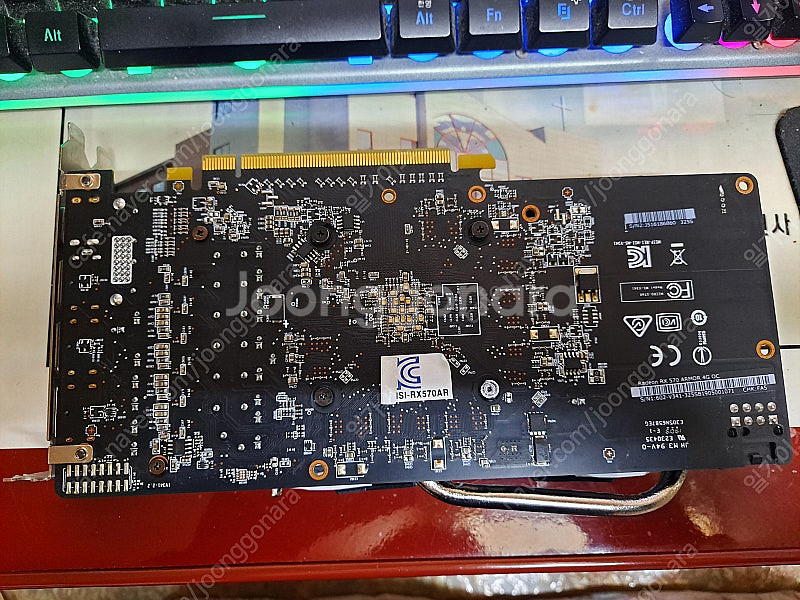 msi rx570 4g 고장품 팝니다--1