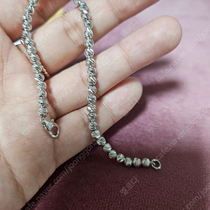 (새상품)14k 컷팅볼 팔찌 4mm