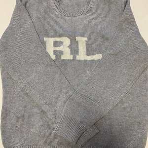 폴로 RL니트 그레이 L사이즈