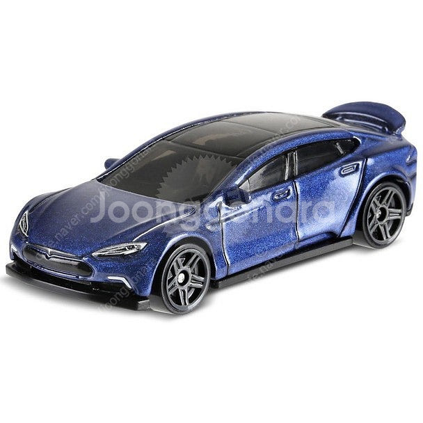 핫휠 TESLA 테슬라 모델S 블루 단종 레어템 미개봉...--3
